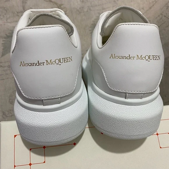 Alexander McQueen White Thick-Soled Sneakers - Picture 2 of 7